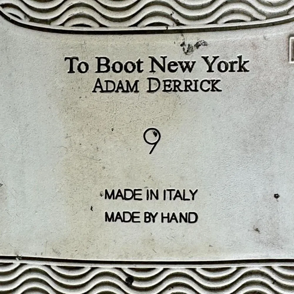 To Boot New York ADAM DERRICK Cream Suede Sneakers Mens Size 9
